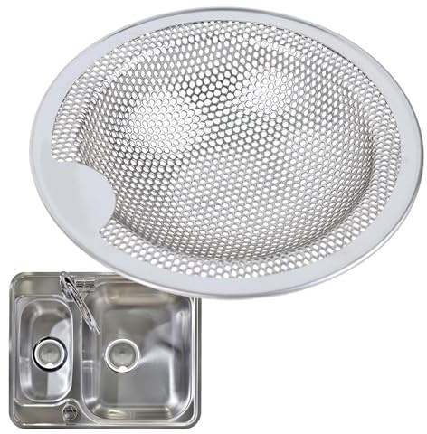 Colador de Fregadero de Cocina - Malla recolectora de Alimentos | Filtro de Fregadero de Cocina Colador de Drenaje de Cocina Efecto de filtrado Fuerte con Borde para fregaderos de Cocina