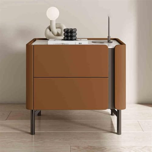 /Sängbord/Sidobord/Gavbord/Soffbord/Telefonbord/Sängskåp med 2 lådor,D