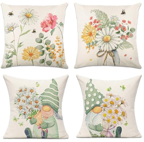 Federe Cuscini per Divano x Cuscini Imbottitura Pezzi, Decorazioni Primavera, Copricuscini per Divano, Cuscini Decorativi, Ideale per Cuscini per Divano e Copricuscino Divano