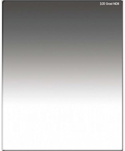 ICE 150mm x 190mm Soft Grad Filter Neutral Density Optical Glass ND GND with Hard Clamshell Case (ND8 3 Stops)