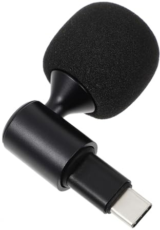 Toyvian Foldable Usb-c Microphone for Live Streaming and Recording, Mini Laptop and Phone Mic, Bendable Type-c Mobile Phone Recording Mic for Gaming and Voice Calls