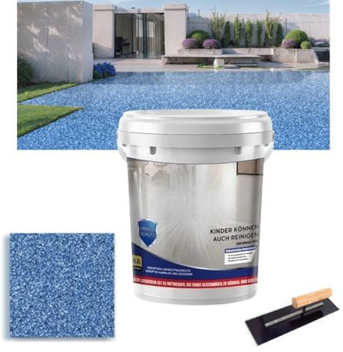 High-Gloss Marble Effect Epoxy Floor Coating, Waterproof Anti-Slip Water-Based Epoxy Garage floor Paint, Concrete Floor Paint, for Both Indoorand Outdoor Surfaces