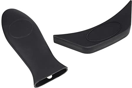 MAGICLULU Copertura Manico Pentola in Silicone Resistente al Calore 2 Pezzi Texture Antiscivolo e Adesione Rinforzata per Manici in Metallo in Cucina
