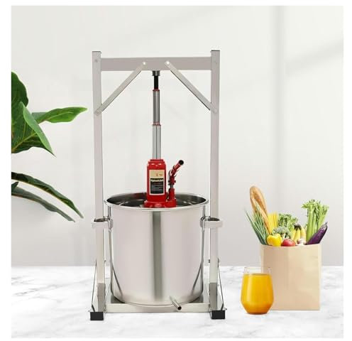 DXYOYONGOZ Weinpresse, Apfelpresse, Obstpresse, Presshilfe aus Edelstahl zur Saftherstellung for Wein/Karotten/Orangen/Beeren/Gemüse