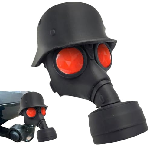 JUCHRZEY Abdeckkappe for Anhängerkupplung, Fun Gasmaske Helm Kappe AnhäNgerkupplung Lustig, Anhängerkupplungs Schild for Anhängerkupplungen Auto Trimmen, Anhängerkupplungs Abdeckung