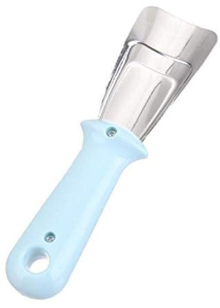 mophrati Raschietto per Ghiaccio per Frigorifero Congelatore Portatile Universale in Acciaio Inossidabile Sbrinatore Multifunzione Piatto antighiaccio a Lunga Durata, Blu