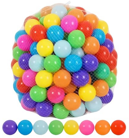 Generisch Bälle Für Bällebad - Farbenfrohe Bällebad Spielbälle - Spielzubehör Mit Leuchtenden Farben Für Kinder Vorschulkinder Spielplatz Garten Und Kinderzimmer