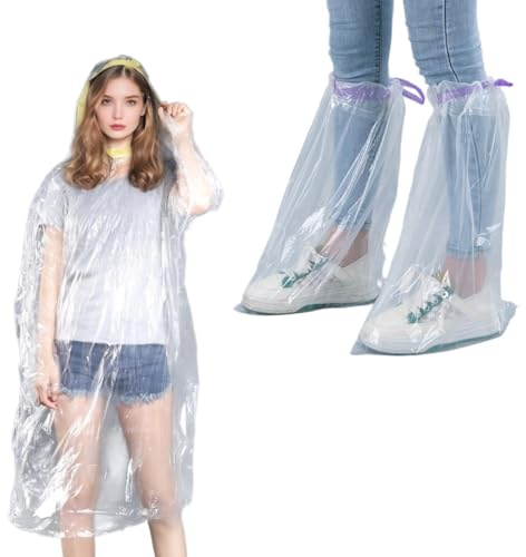 OIXEYA Paquete de 3 Chubasquero Con cCHombre, Poncho Impermeable Lluvia Mujer Hombre, Poncho Lluvia, Capa Lluvia Mujer Impermeable, Poncho Transparente Desechable, bicicleta, Senderismo con Capucha