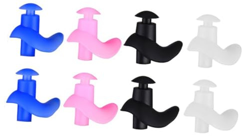 SOPOTUTU 4 Pares Tapones Oidos Natación Silicona Reutilizables Ergonómicos Impermeables para Deportes Acuáticos Niños