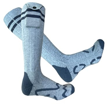 Calcetines Calefactables Recargables,4 Niveles De Calefacción Recargables | Calcetines Térmicos para Exterior | para Hombres Esquí Senderismo Ciclismo Deportes De Invierno Viaje Diario