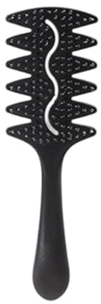 Brosse volume avec poils en poils de sanglier, brosse à cheveux, brosse à crêper, brosse volumisante, pour volume et brillance, brosse à cheveux ronde, brosse de coiffage pour homme et femme (noir)