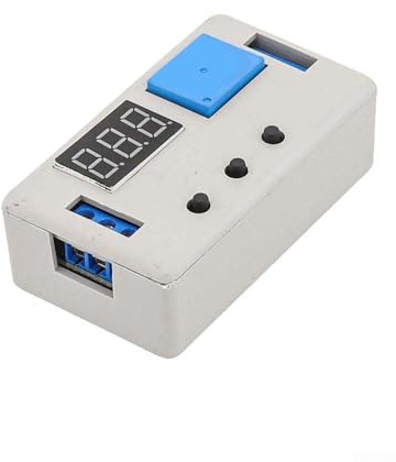 Relé temporizador de 12 V, relé de retardo digital de 0,1 s a 999 min con pantalla LED, módulo de control de encendido y apagado de 50 mA para proyectos de automatización
