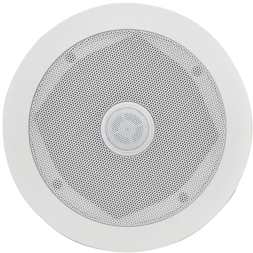 Adastra Altavoz de techo de alto rendimiento con tweeter ajustable, altavoz de montaje empotrado de 2 vías para audio doméstico y multihabitación, compatible con sistema Bluetooth, blanco (unidad