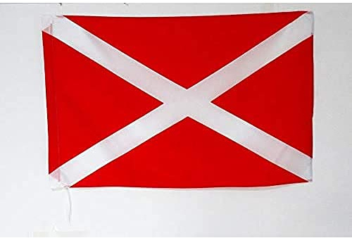 AZ FLAG Flagga Racing Red med gult kors 90x60 cm 100D Polyester Stångficka | Inom- och utomhusbruk dekorativ flagga dubbelsydda sömmar och förstärkta kanter