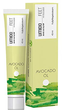 1x UMIDO Fußbalsam 45 ml Avocadoöl | Fußcreme | Fußlotion | Pflegecreme | Fußpflegecreme | Fußpflege | Creme