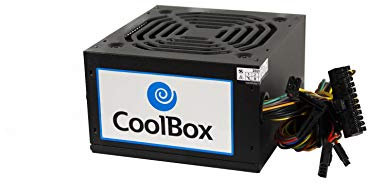 CoolBox Basic 500GR -Fuente de alimentación (300W, 220-240 V, 50 Hz, 5 A, 80 W, Silenciosa). Color Negro