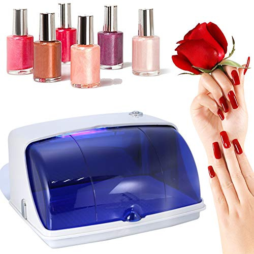 UV Sterilisator Kabinett 8W LED, beweglicher Behälter Berufs UVdesinfektions Kasten für Maniküre Schönheitssalons und Haus(02)