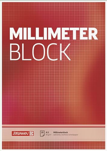 BRUNNEN 1026366637 10X Millimeterblock A320BlSchreibpapier, MDF
