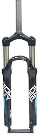 Mountain Bike Suspension Forks,24 inch MTB Bicycle Front Fork with Rebound Adjustment,Spring Straight 1-1/8,100mm Travel QR 9mm Threadless Steerer (Color : Black2, Size : 24inch)