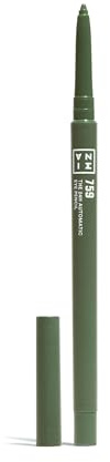 3INA - The 24h Automatic Eye Pencil 759 - Matita Occhi Verde oliva | Lunga durata - Impermeabile - Formula pigmentata - Texture cremosa - Pennello e temperino, Punta precisa - Vegan-Cruelty Free