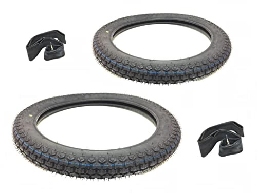 Moped Reifen Satz 2,75 x 17 (2 3/4 x 17) passend für Honda CB NSR 50, Suzuki GT 50, Yamaha FS1, Kreidler Florett, Hercules Prima, Zündapp KS CS GTS inkl. 2x Reifen K254 + Schläuche
