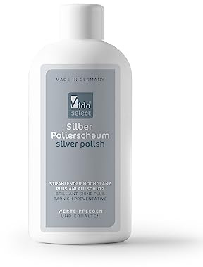 Silber Polierschaum - Strahlender Hochglanz plus Anlaufschutz für Ihren Silber-Schmuck, einfache Bedienung, tolles Ergebnis. Made in Germany