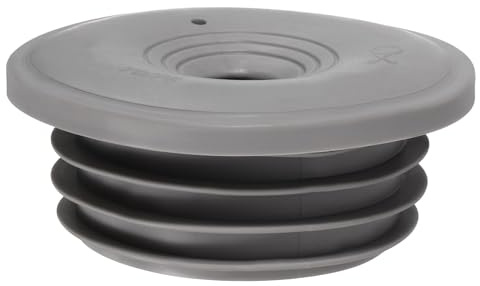 QUARKZMAN Waschmaschine Abfluss Adapter, 70-75mm Dichtungsstopfen PVC Abflussrohrdichtung Ohne geruchsdichte Abdeckung für Waschmaschinenschlauch Küchenspüle Bad Abwasserkanal - Grau