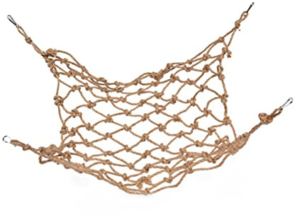 BELLIFFY Kletternetz mit Beißfestem Design aus Synthetischem Material Spielzeug Papageien Aufhängeschnalle und für Wellensittiche und Papageien im Käfig