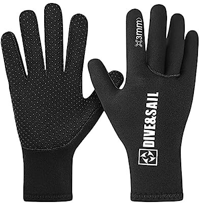 BEALIFE Dive SAIL 3MM Schwimmen Warme Handschuhe für Männer Frauen Neoprenhandschuh Wassersport Unterwasserjagd Thermisches Zubehör, L