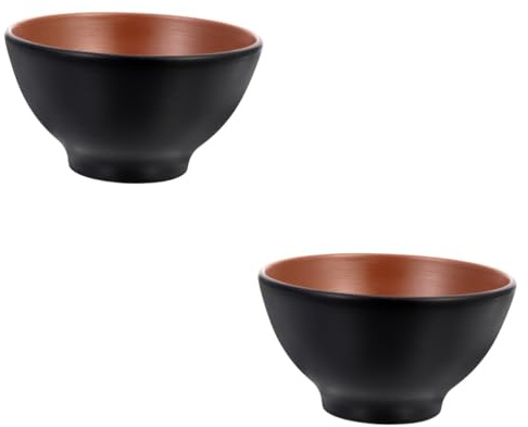 CONGARTENO 2piezas Tazón De Ramen Retro De Japonés Cuenco Redondo Comidas Caseras y Restaurantes Resistente y De Limpiar