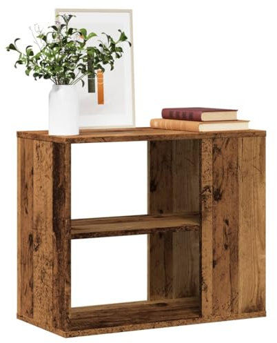 Rustikaler Beistellschrank für den Außenbereich, 60 x 30 x 50 cm, handgefertigt, Altholz-Design, für Terrasse oder Garten