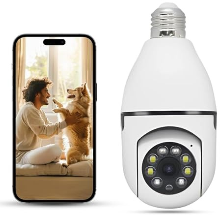 NWpangu Security Camera 2.4GHz w/Night Vision WiFi 2K Security Camera for Home Security, Motion Detection and Alarm, 24/7 Recording, 2Pack