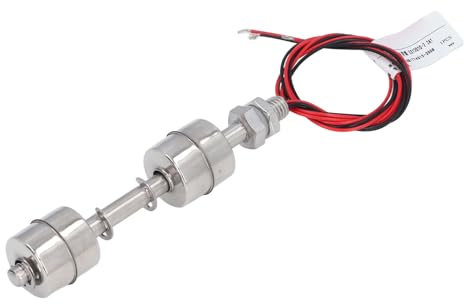 Doppelkugel -Schwimmerschalter, Rostfreier Stahlschwimmerschalter, Hohe Empfindlichkeit Dual Ball -Design, 120 Mm Wasserspiegel -Controller mit 400 -Mm -Draht, Schwimmerventile