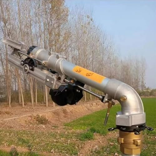 Farm Irrigation Sprinkler, 2inch Impact Sprinkler, Farm Irrigation Spray Gun - 360° Large-Area Watering Spray for Lawn Garden Irrigation