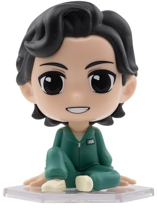 YuMe Squid Game Bobble Head - Seong Gi-Hun 2.5 Mini Figure Collectable in Hero Window Box | Officially Licensed Netflix Merchandise | Toy Gift for Kids, Adults & Series Fans | Collect All 4 Figures