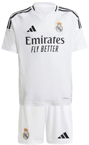 Conjunto Deportivo para Niños Adidas Real H Y Kit IT5203 Blanco - Marca: Adidas - EAN: 4067897349168 - Talla: 12 Años