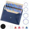 Rundstricknadel Set Austauschbar, 13 Paare, 3-10 mm, Professionelles Strickzubehör Set für Anfänger & Erwachsene, Einfache Bedienung, Stricker Geschenk（Blue）