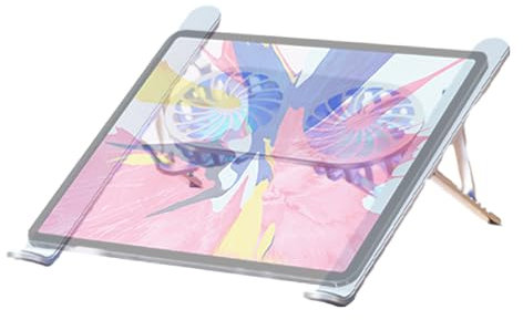Laptop Cooling Pad - Fans Cooling Pad Laptops for 13-21 Inches Device | Lapt0p Cooler Stands with 6 Height Adjustable, Lapt0p Stand with Fan | Foldable Fans Laptop Fan Stand