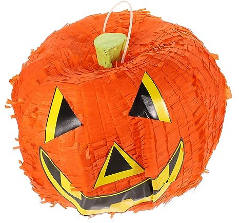 Cabilock Halloween Kürbis Pinata Faltbare Kinderparty Dekoration für Lustige Halloween Spiele Leicht zu Füllen und Tragbar Partys und Feiern