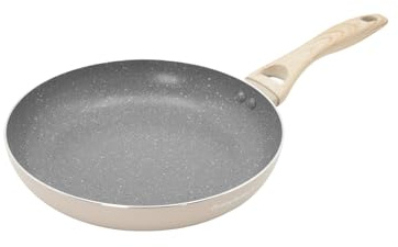 KASANOVA Padella antiaderente Cooking Therapy, rivestimento a base d'acqua, compatibile con tutti i tipi di fornelli, senza PFOA e nichel, con incisione laser (26 cm)
