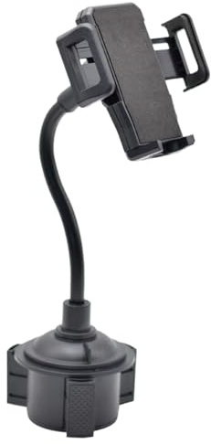 Yulokdwi Soporte para Teléfono para Portavasos De Coche, Soporte para Smartphone Vehicular, De Teléfono para Portavasos con Rotación 360° Y Ajuste Automático para Viajes Compatible con Todos