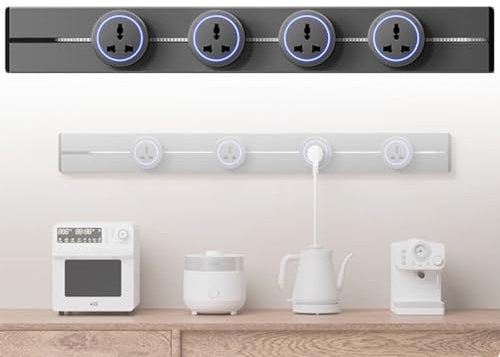 Prese Elettriche, Presa Elettrica Da Binario, Multipresa Universale Con Adattatori Rimovibili, 220V, Per Faretti LED, Cucina, Ufficio E Casa