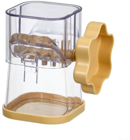 babominimer Smerigliatrice manuale per dadi con manico girevole a 360°, multifunzionale per schiacciare noci e mandorle, strumento per tagliare cioccolato e frutta secca, camera trasparente per