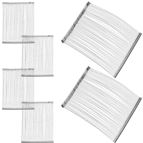 VILLFUL 500 Pièces Attaches pour Étiquettes Volantes Noires 125 Mm, Lot de 500 Recharges pour Pistolet D’étiquetage Standard, Agrafes en Plastique Robustes pour Étiquetage de Détail