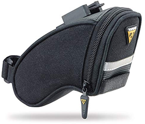 Topeak Satteltasche Mit Fixer F25 Aero Wedge Pack, Black, 15 x 7.5 x 8 cm, 0.41 Liter