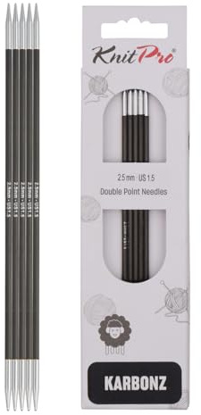 KnitPro Karbonz Nadelspiele 6 (15cm) | 2,5mm