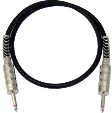 MPE - CAVO DI POTENZA CON 4 CONDUTTORI INTERNI DA 1,5MQ ASSEMBLATO CON 2 JACK MONO PROFESSIONALI D.6,3mm CON CORPO IN METALLO MAGGIORATO DA 1/4 di pollice MOD POWER415 (2 MT)