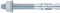 INDEX Fixing Systems MTA Verankerungen für hohe Lasten, verzinkt, M16 x 220 mm, Durchmesser 16 mm, 25 Stück
