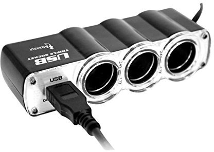 HDEO - Triple prise allume cigare / 3 prises et 1 port USB WF0120