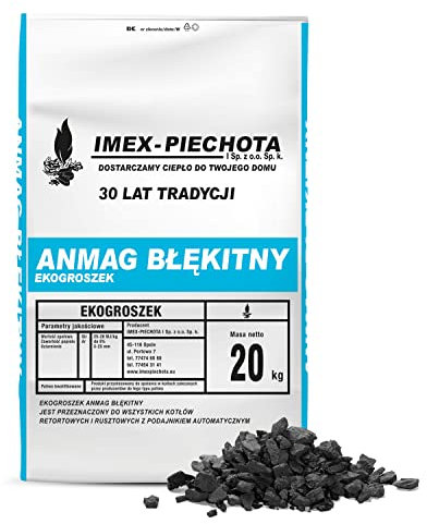 PALIGO Steinkohle Fein 5-25mm 20kg Sack 1 Paket Nusskohle Schmiedekohle Heizkohle Kesselkohle Esskohle Fettkohle Kohle Imex Piechota